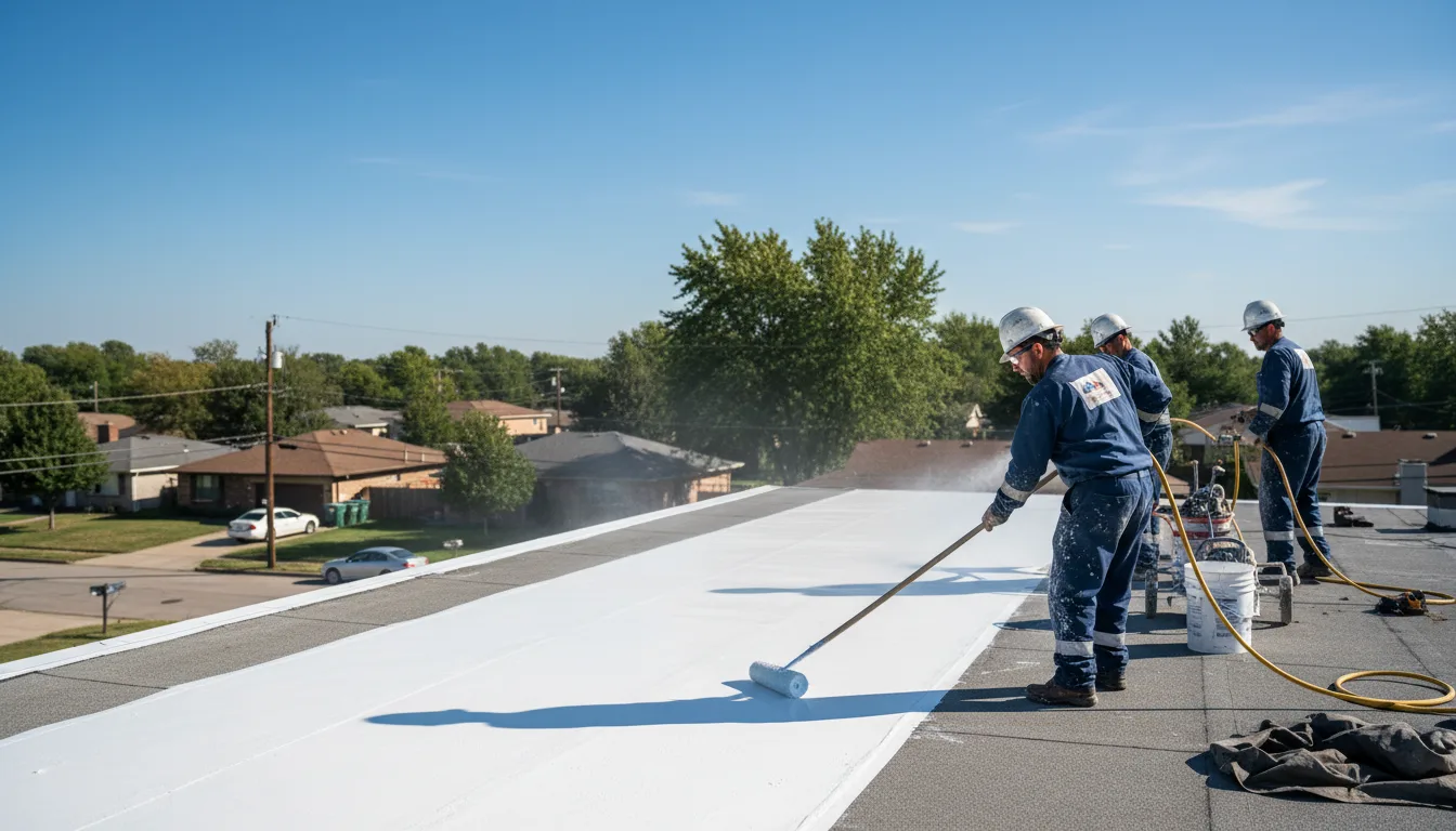 Commercial roof coating in Sumner, TX near me